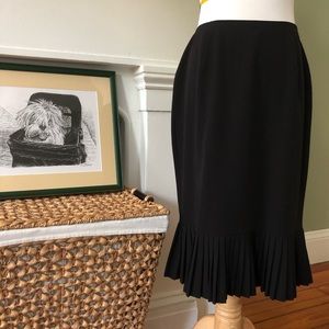 Bandolino Pencil Skirt with Knife-Pleat Hem